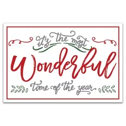 New Most Wonderful Time of Year Canvas Art Print Christmas Art & Wall Decor