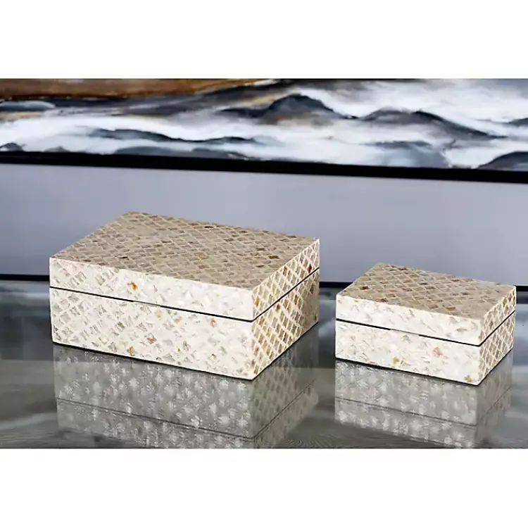 Best Mother of Pearl 2-pc. Box Set Baskets & Boxes