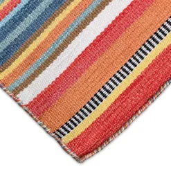 Kirklands Home Outdoor Rugs|Multi Dhurri Stripe Indoor/Outdoor Area Rug, 5x7