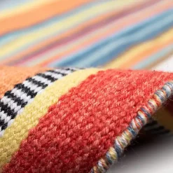 Kirklands Home Outdoor Rugs|Multi Dhurri Stripe Indoor/Outdoor Area Rug, 5x7