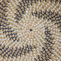 Kirklands Home Wall Plaques|Multi Seagrass Round 6-pc. Wall Plaque Set Tan