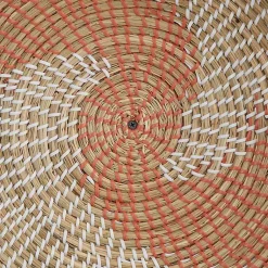 Kirklands Home Wall Plaques|Multi Seagrass Round 6-pc. Wall Plaque Set Tan