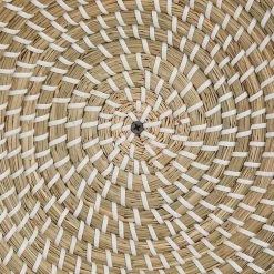 Kirklands Home Wall Plaques|Multi Seagrass Round 6-pc. Wall Plaque Set Tan