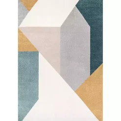 Kirklands Home Area Rugs|Multicolor Abstract Shapes Area Rug, 8x10
