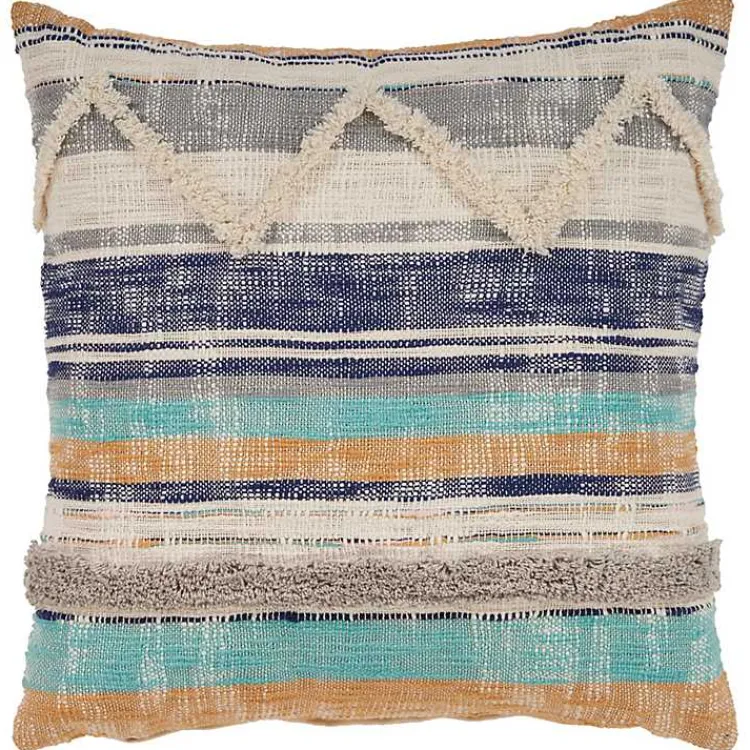 Hot Multicolor Geometric Chevron Pillow Pillows