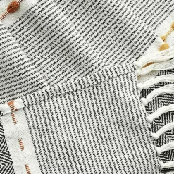 color Herringbone Stripe Throw Blankets & Throws