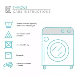 color Herringbone Stripe Throw Blankets & Throws