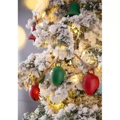Sale Multicolor Iron Bulb Christmas Garland Christmas Tree Decorations