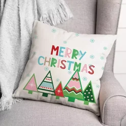 Outlet Multicolor Merry Christmas Pillow Christmas Pillows