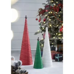 Online Multicolor Swirled Iron Christmas Trees, Set of 3 Christmas Decorations