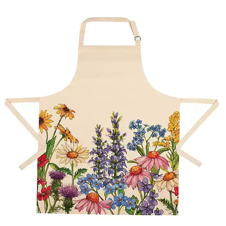 Kirklands Home Kitchen Accessories|Multicolor Wildflowers Apron