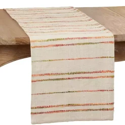 Kirklands Home Table Linens|Multicolor Woven Lines Table Runner, 54 in.