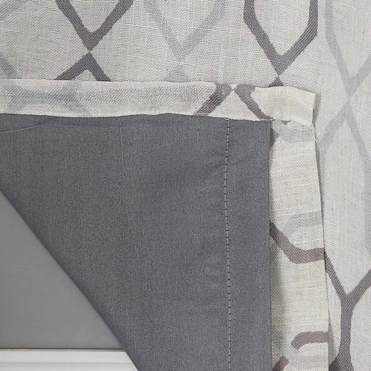 Kirklands Home Curtains & Drapes|Mushroom Interlock Single Curtain Panel, 84 in.