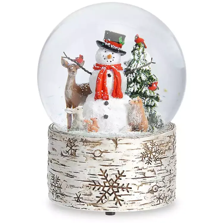 Outlet Musical Snowman and Animals Christmas Dome Christmas Decorations