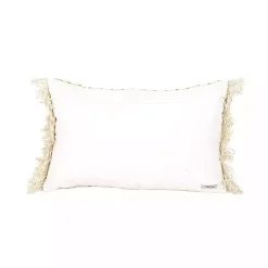 Kirklands Home Outdoor Cushions & Pillows|Mustard Geometric Floral Indoor/Outdoor Pillow