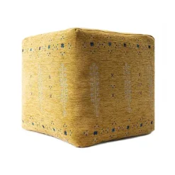 Outlet Mustard Bohemian Ultra-Soft Pouf Poufs & Floor Cushions