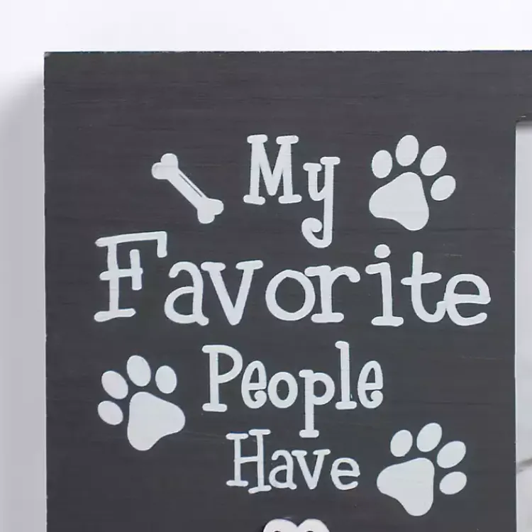 Discount My Favorite People Have Paws Black Picture Frame Picture Frames