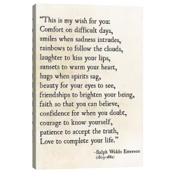 Kirklands Home Wall Quotes & Signs|My Wish for You Canvas Art Print