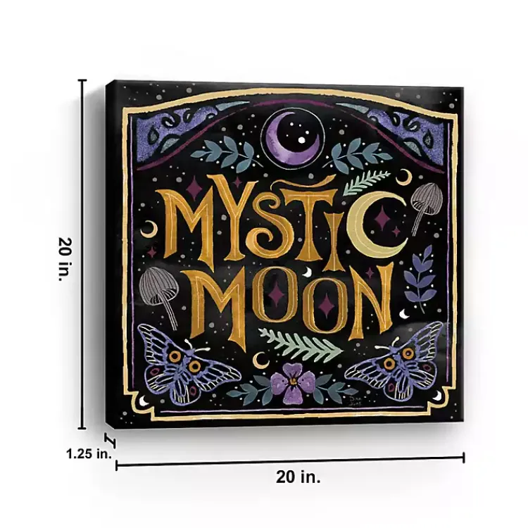 Mystic Moon Canvas Art Print Halloween