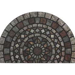 Kirklands Home Doormats|Mythos Stone Mosaic Slice Doormat