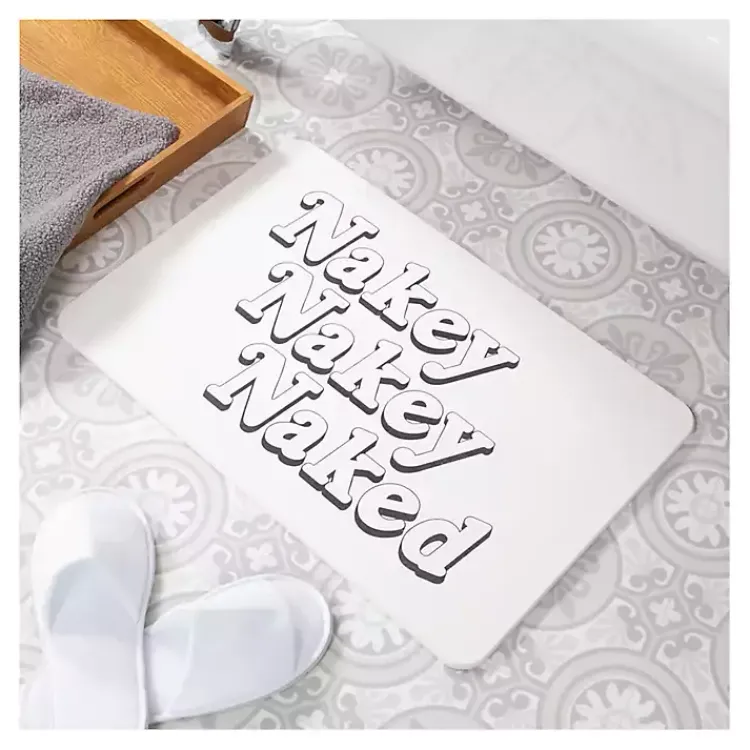Kirklands Home Bathroom Rugs|Nakey Nakey Stone Bath Mat
