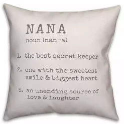 New Nana Definition Pillow Pillows