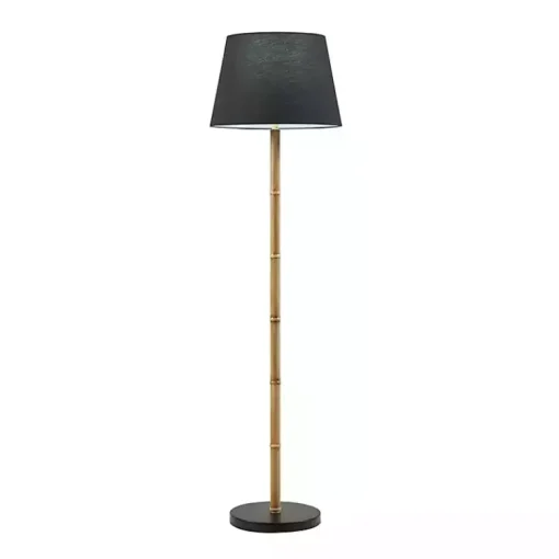 Kirklands Home Floor Lamps|Nassau Bamboo Martha Stewart Floor Lamp Black