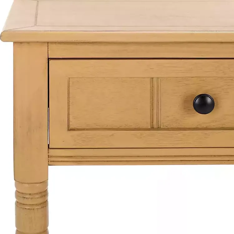 Kirklands Home Console Tables|Natural 2- Drawer Samantha Console Table Tan