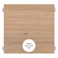 Kirklands Home Accent & End Tables|Natural Prismatic Wood Accent Table Brown