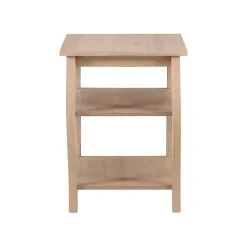Kirklands Home Accent & End Tables|Natural Prismatic Wood Accent Table Brown
