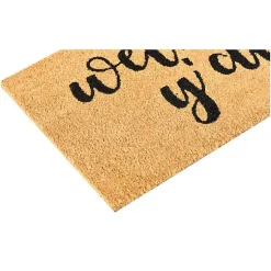 Kirklands Home Doormats|Natural and Black Welcome Y'all Doormat