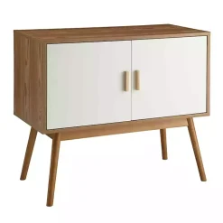Kirklands Home Cabinets & Sideboards|Natural and White Reversible Doors Cabinet