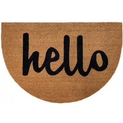 Kirklands Home Doormats|Natural Arch Hello Doormat Brown