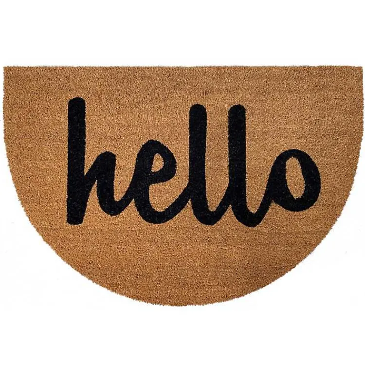 Kirklands Home Doormats|Natural Arch Hello Doormat Brown