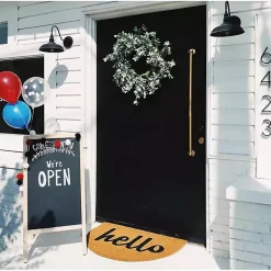 Kirklands Home Doormats|Natural Arch Hello Doormat Brown