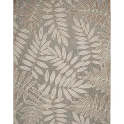 Kirklands Home Outdoor Rugs|Natural Botanical Leaves Outdoor Area Rug, 9x13