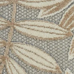 Kirklands Home Outdoor Rugs|Natural Botanical Leaves Outdoor Area Rug, 9x13