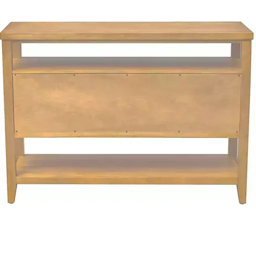 Kirklands Home Console Tables|Natural Cane Martha Sterwart Console Table Tan