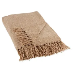Hot Natural Chenille Fringe Throw Blankets & Throws