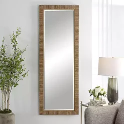 Kirklands Home Decorative Mirrors|Natural Coastal Full-Length Wall Mirror