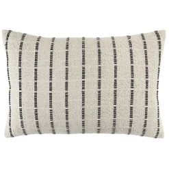 Outlet Natural Corded Cotton Lumbar Pillow Pillows