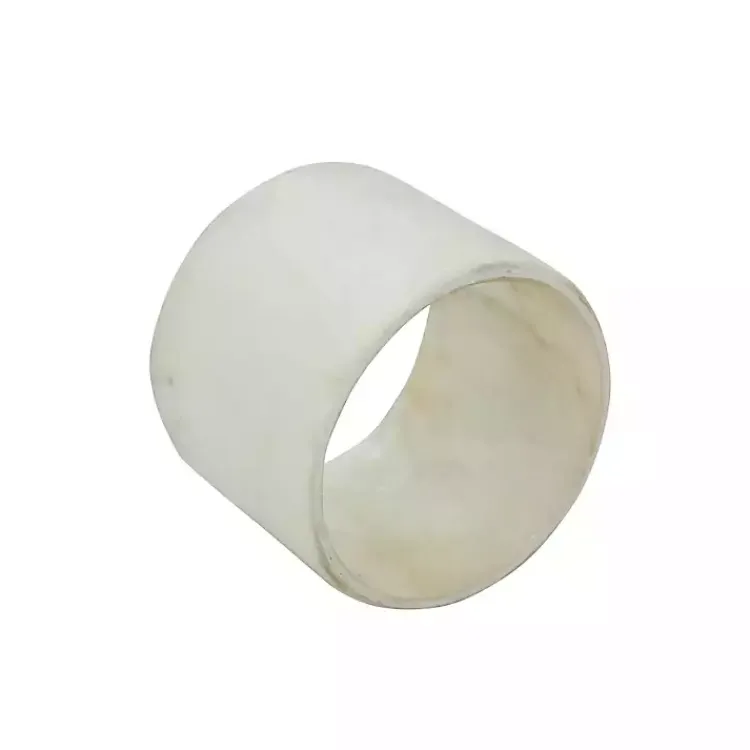 Kirklands Home Table Linens|Natural Cream Marble 4-pc. Napkin Ring Set