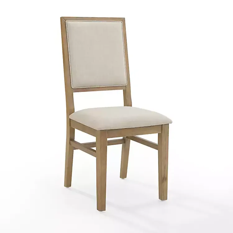 Kirklands Home Dining Chairs|Natural Cream Upholstered Dining Chairs, Set of 4 Ivory