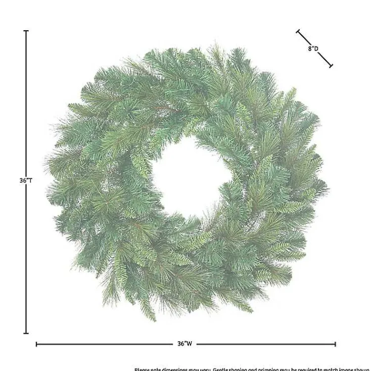 Natural Deluxe Belgium Pine Wreath, 36 in. Christmas Wreaths