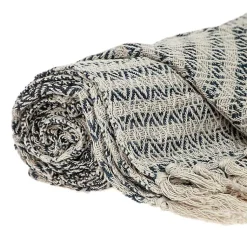 Sale Natural Diamond Wool Handloomed Tassel Throw Blankets & Throws