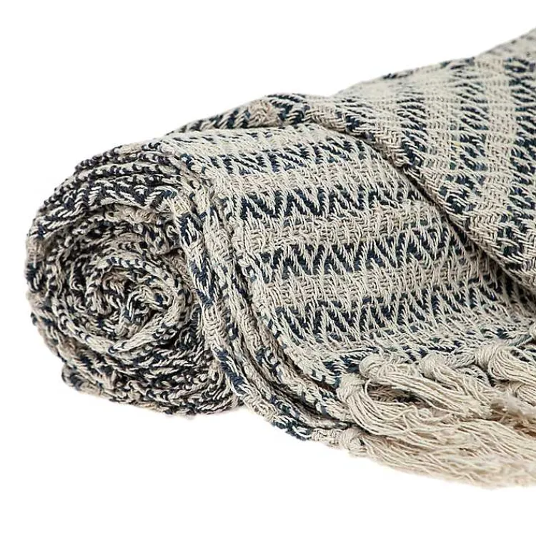 Sale Natural Diamond Wool Handloomed Tassel Throw Blankets & Throws