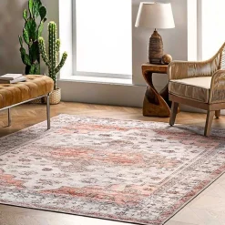 Kirklands Home Area Rugs|Natural Faded Vintage Washable Runner