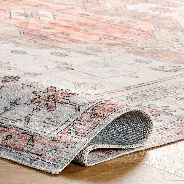 Kirklands Home Area Rugs|Natural Faded Vintage Washable Area Rug, 5x8