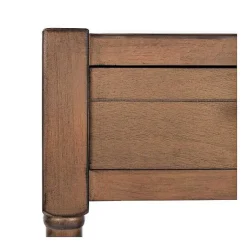 Kirklands Home Accent & End Tables|Natural Geometric Industrial Pull Accent Table Brown