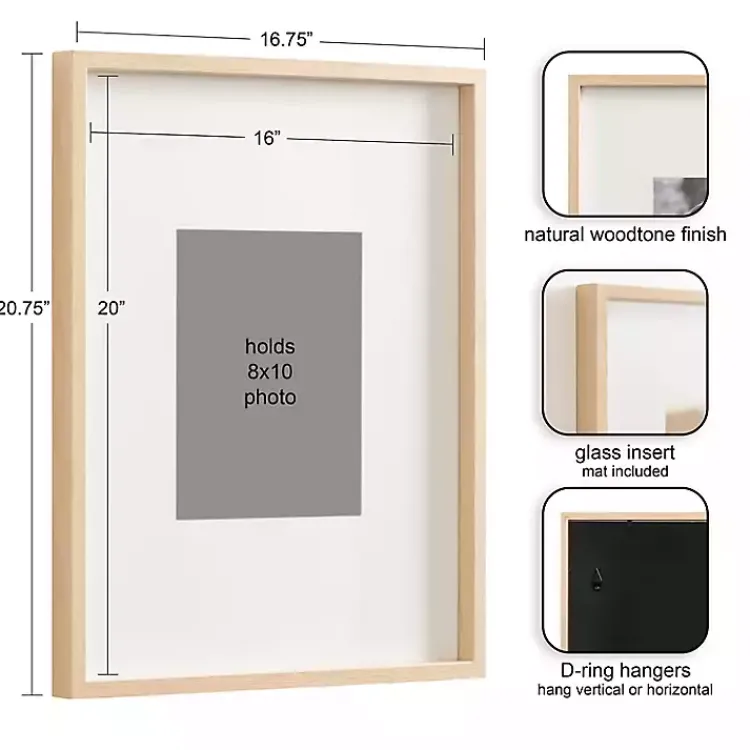 Kirklands Home Gallery Wall Frames|Natural Gibson 3-pc. Gallery Wall Frame Set